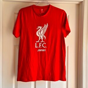 Official Liverpool Football Club Fan T-SHIRT Size S Jimmy LFC‎ Red Soccer New